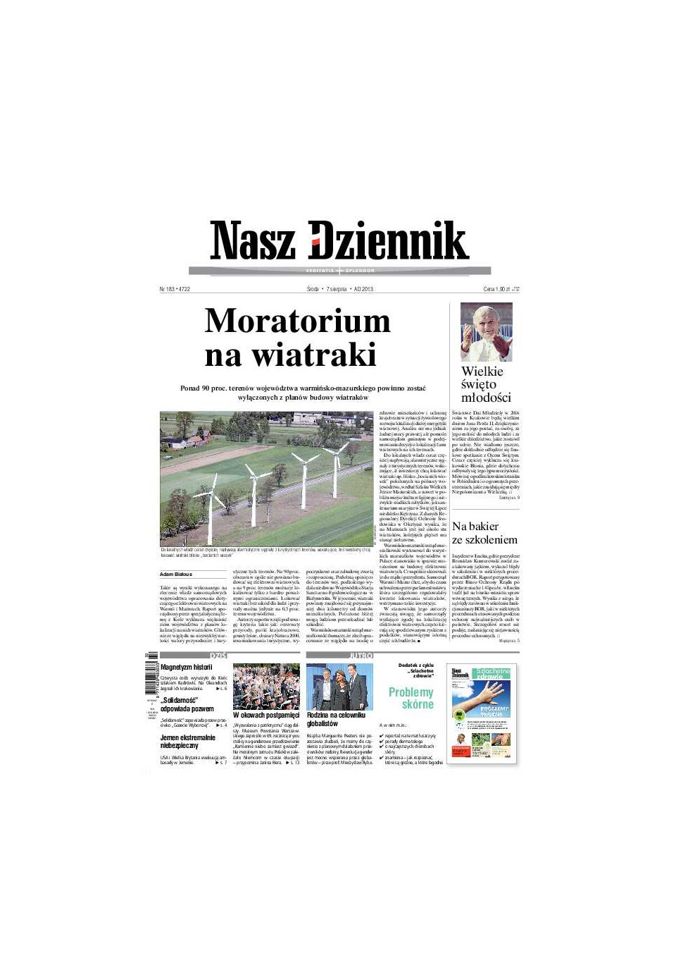 Nasz Dziennik z dnia 07.08.2013 wydanie PDF
