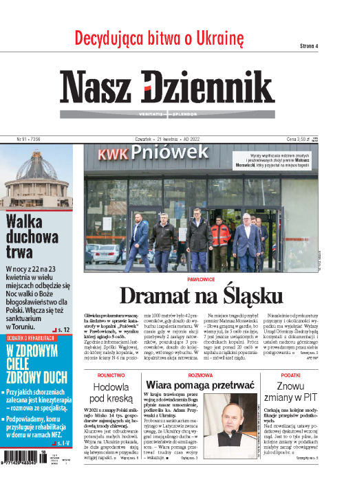 Nasz Dziennik z dnia 21.04.2022 wydanie PDF