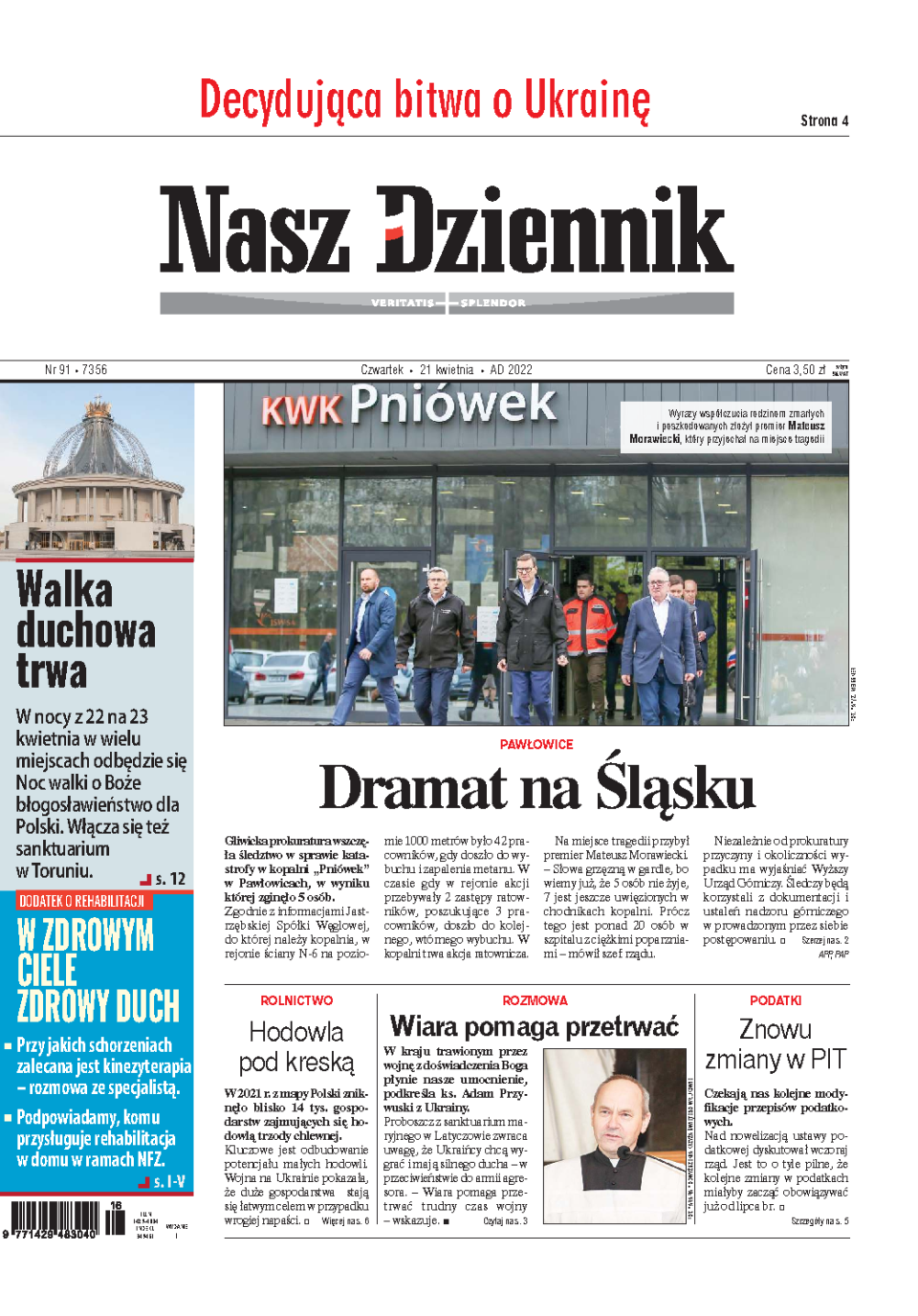 Nasz Dziennik z dnia 21.04.2022 wydanie PDF
