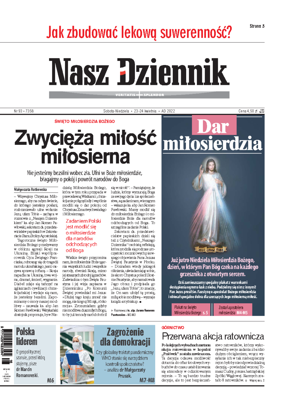 Nasz Dziennik z dnia 23.04.2022 wydanie PDF