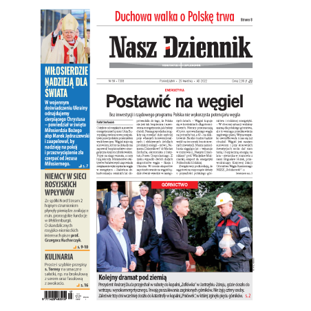 Nasz Dziennik z dnia 25.04.2022 wydanie PDF