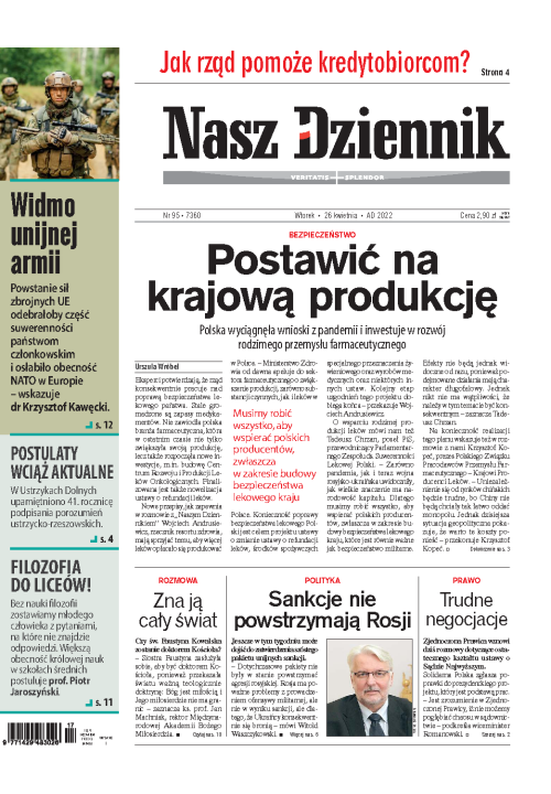 Nasz Dziennik z dnia 26.04.2022 wydanie PDF
