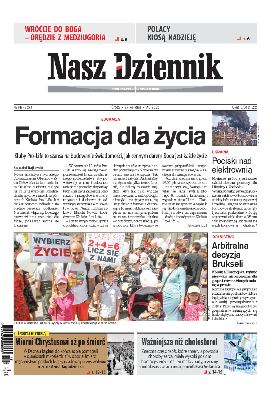 Nasz Dziennik z dnia 27.04.2022 wydanie PDF