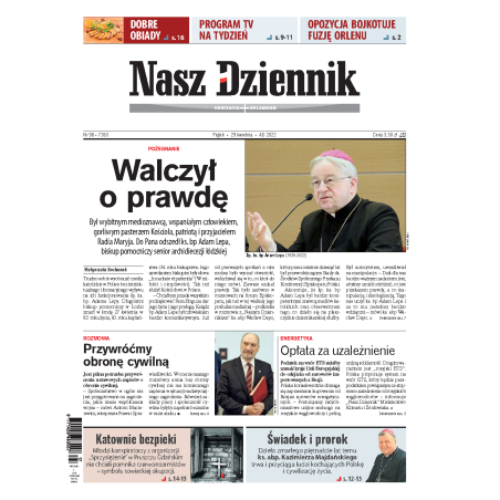 Nasz Dziennik z dnia 29.04.2022 wydanie PDF