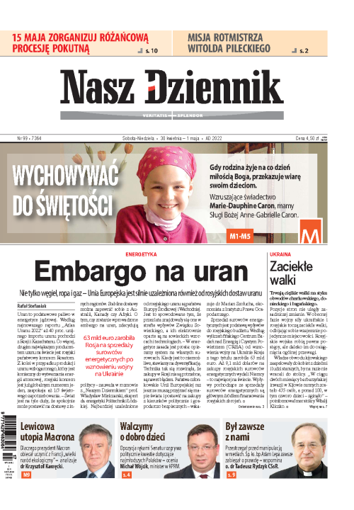 Nasz Dziennik z dnia 30.04.2022 wydanie PDF