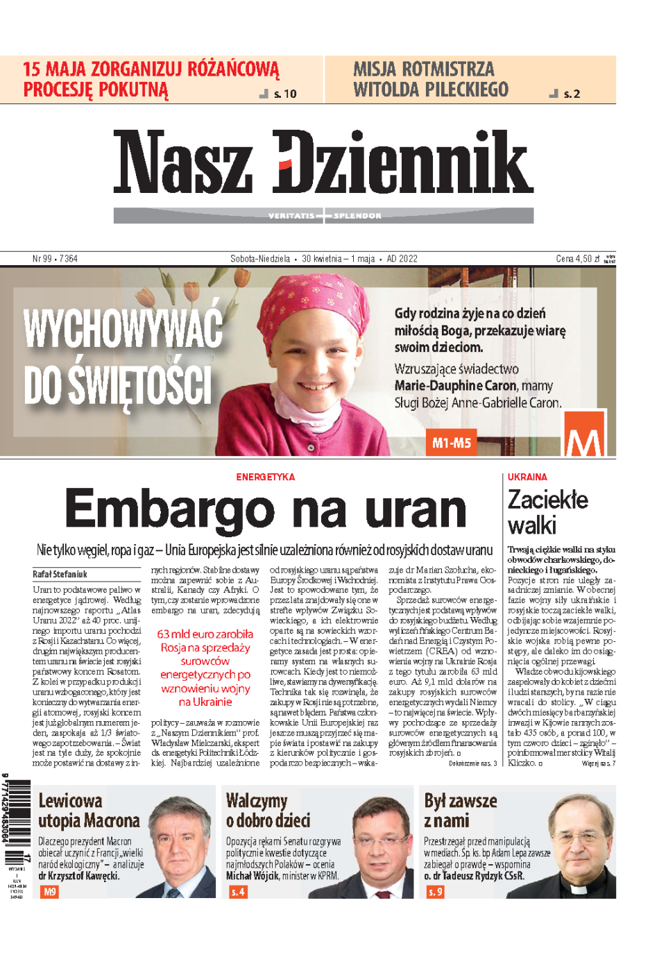 Nasz Dziennik z dnia 30.04.2022 wydanie PDF