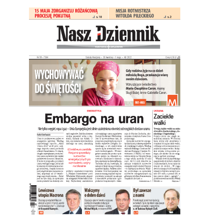 Nasz Dziennik z dnia 30.04.2022 wydanie PDF