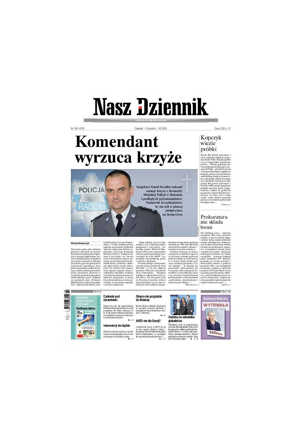 Nasz Dziennik z dnia 08.08.2013 wydanie PDF