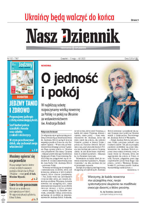 Nasz Dziennik z dnia 05.05.2022 wydanie PDF