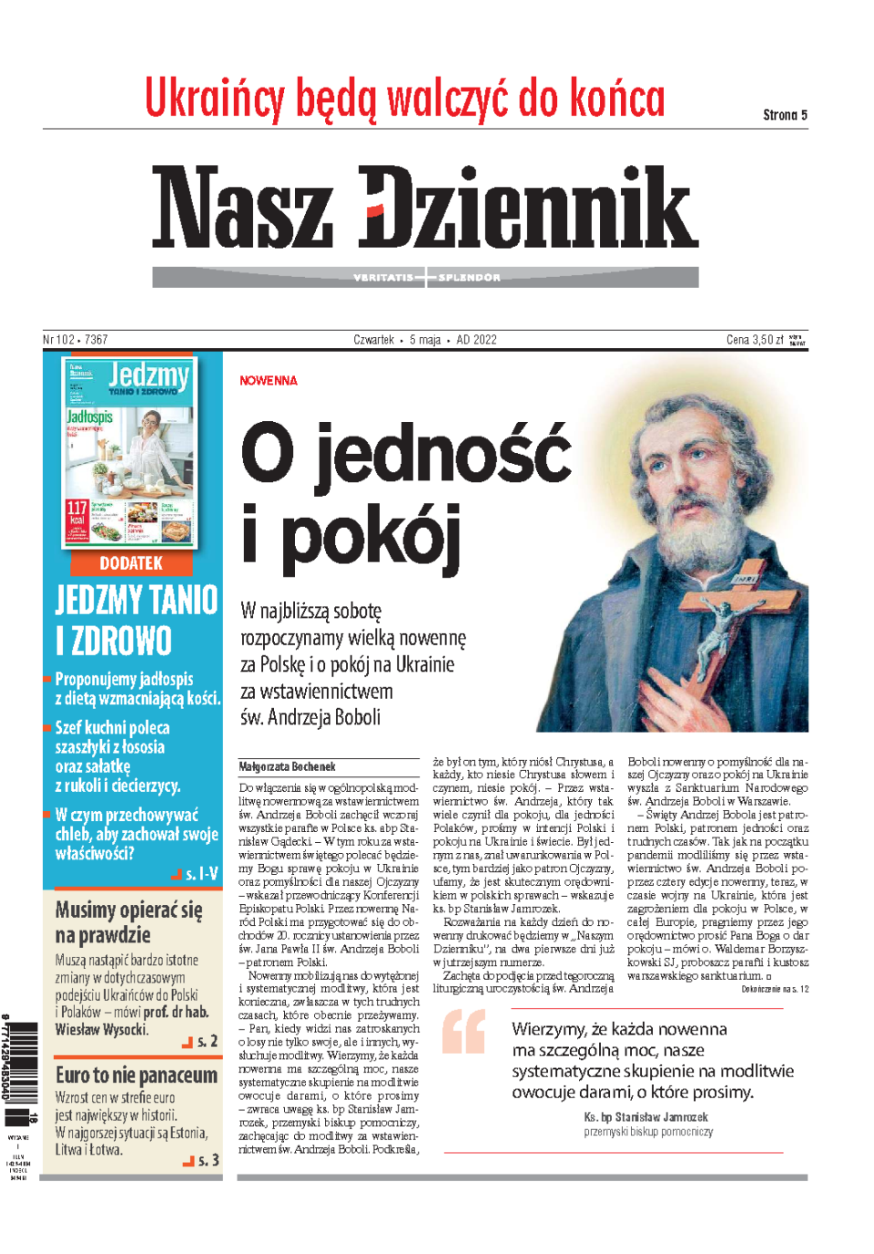 Nasz Dziennik z dnia 05.05.2022 wydanie PDF