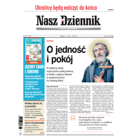 Nasz Dziennik z dnia 05.05.2022 wydanie PDF