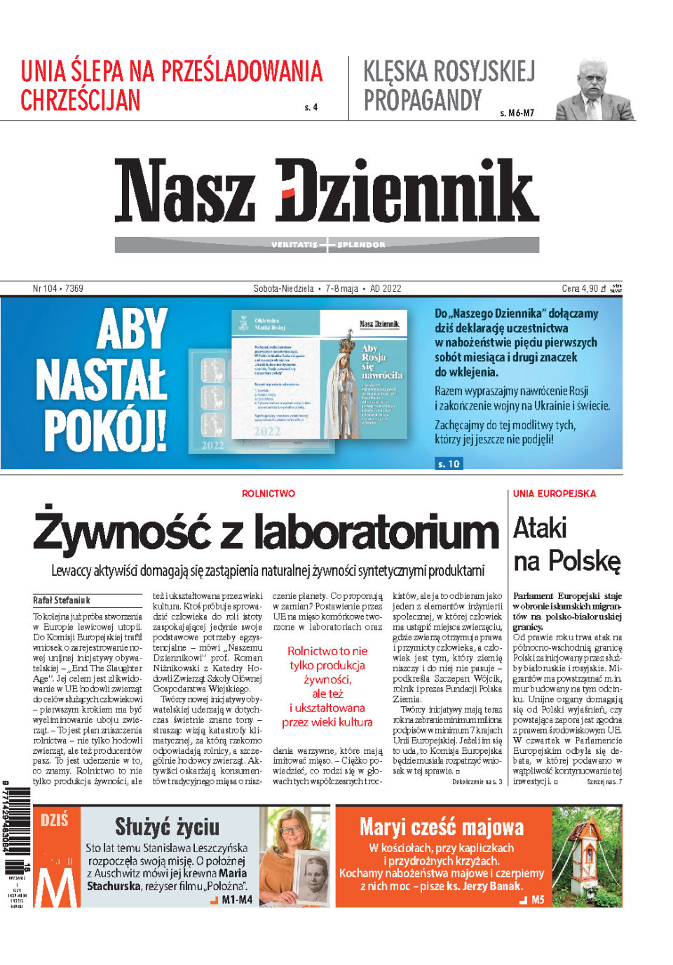 Nasz Dziennik z dnia 07.05.2022 wydanie PDF