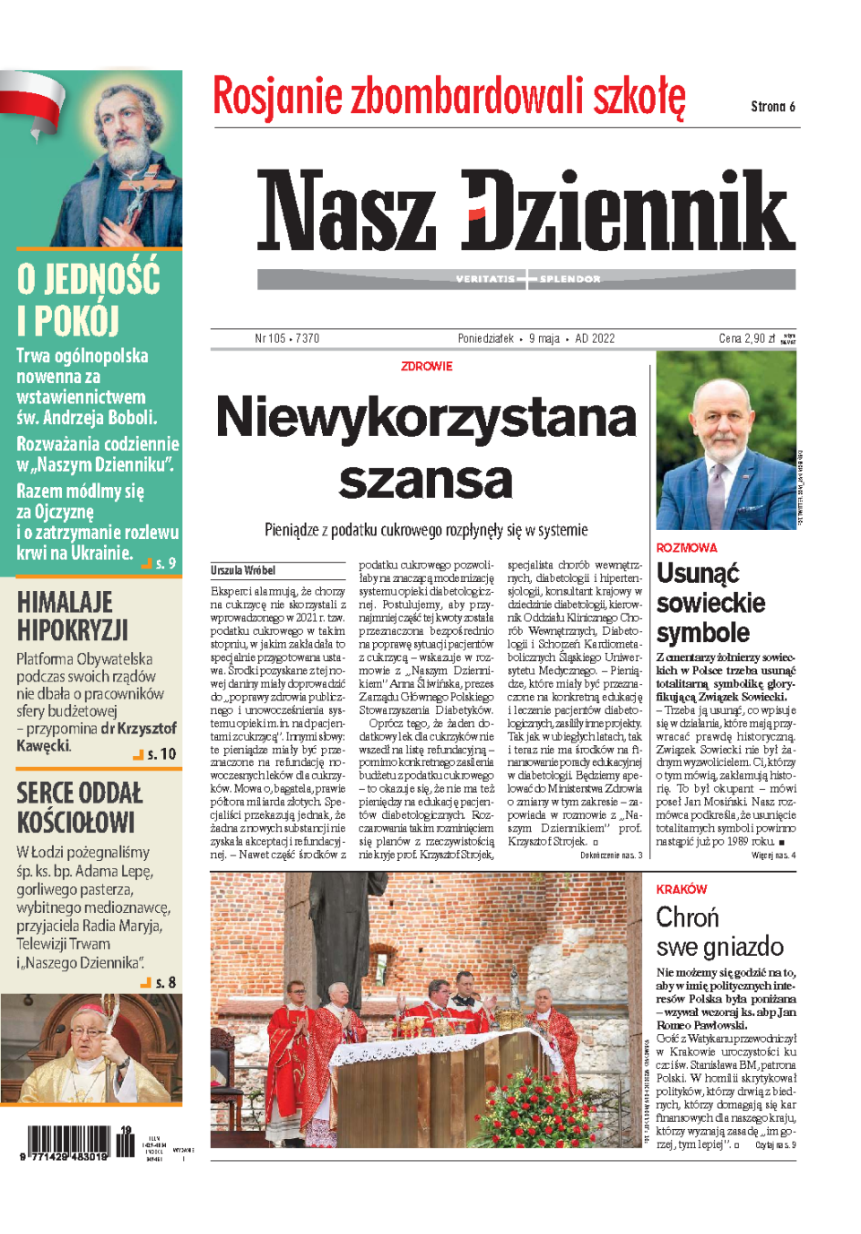 Nasz Dziennik z dnia 09.05.2022 wydanie PDF