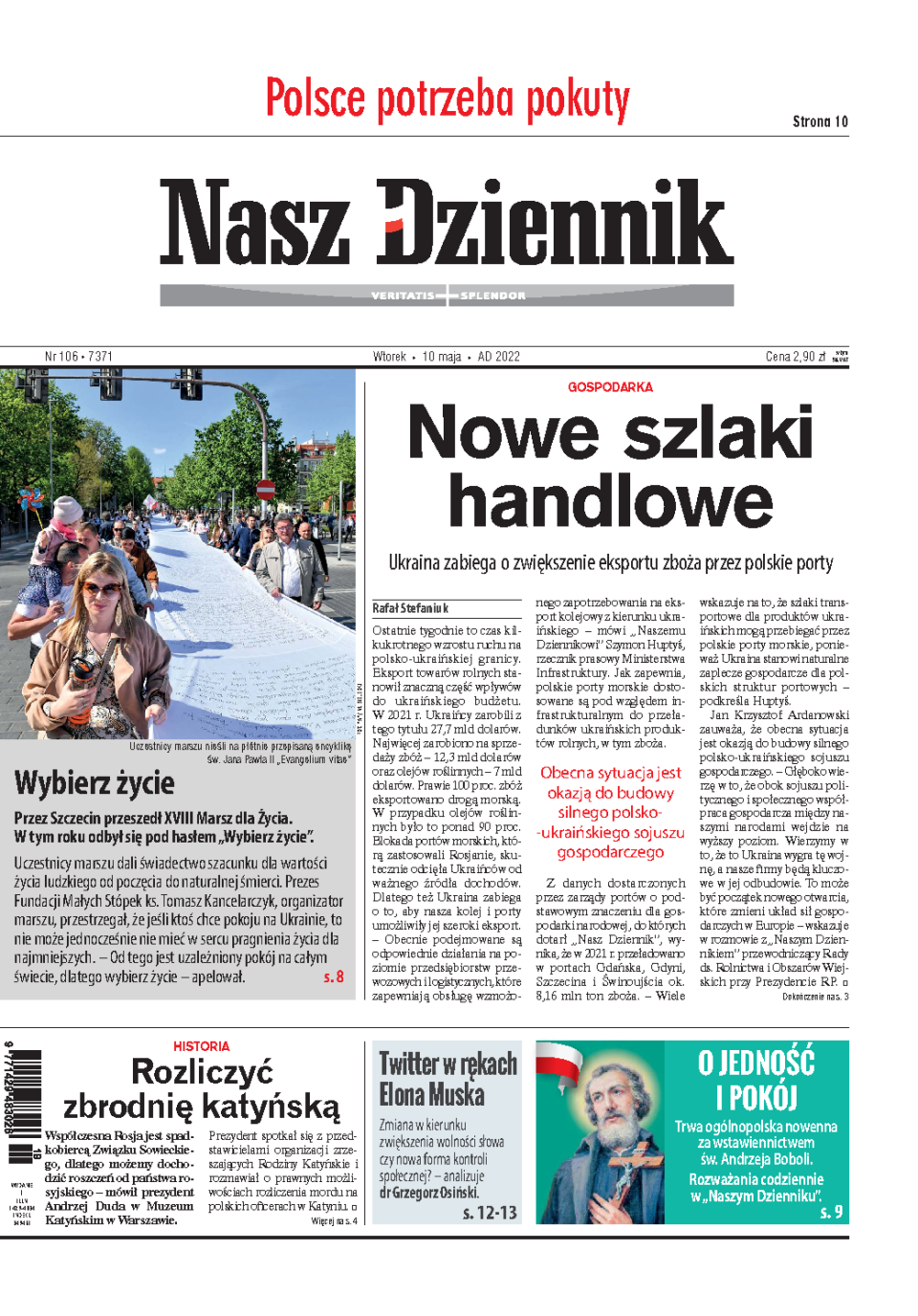 Nasz Dziennik z dnia 10.05.2022 wydanie PDF