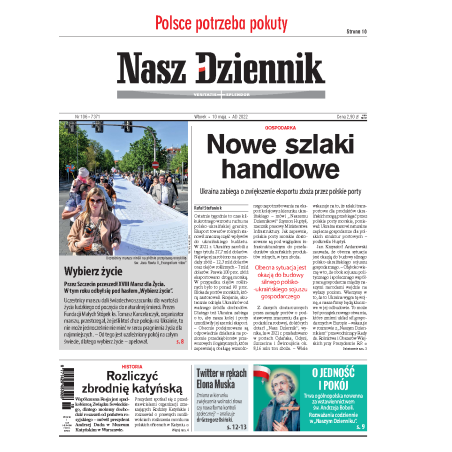 Nasz Dziennik z dnia 10.05.2022 wydanie PDF
