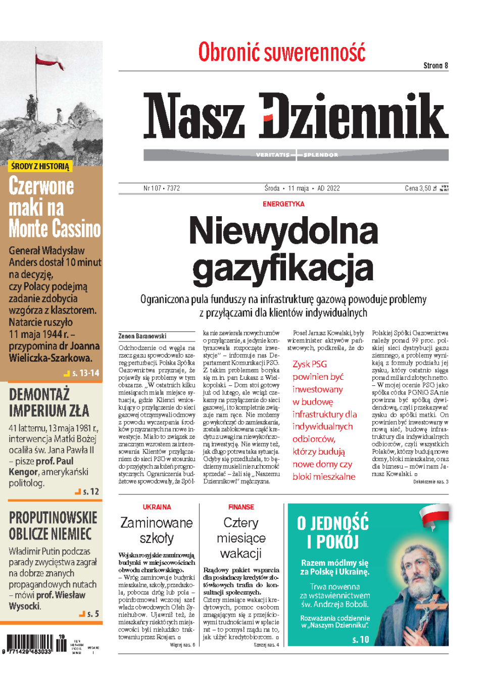 Nasz Dziennik z dnia 11.05.2022 wydanie PDF