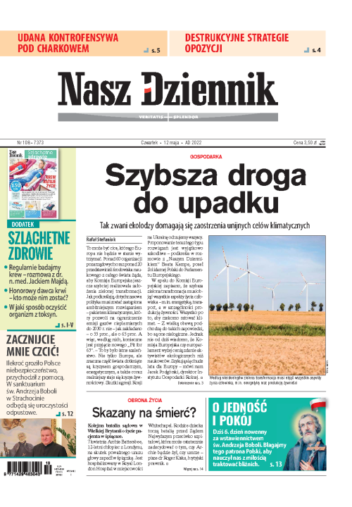 Nasz Dziennik z dnia 12.05.2022 wydanie PDF