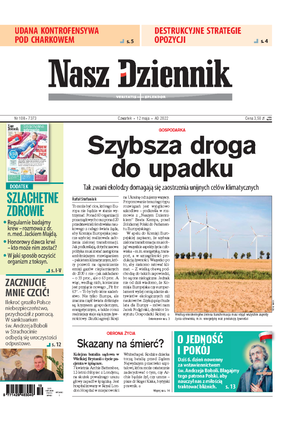 Nasz Dziennik z dnia 12.05.2022 wydanie PDF