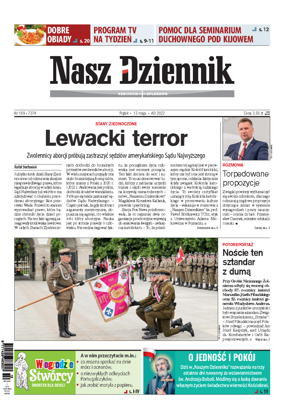 Nasz Dziennik z dnia 13.05.2022 wydanie PDF