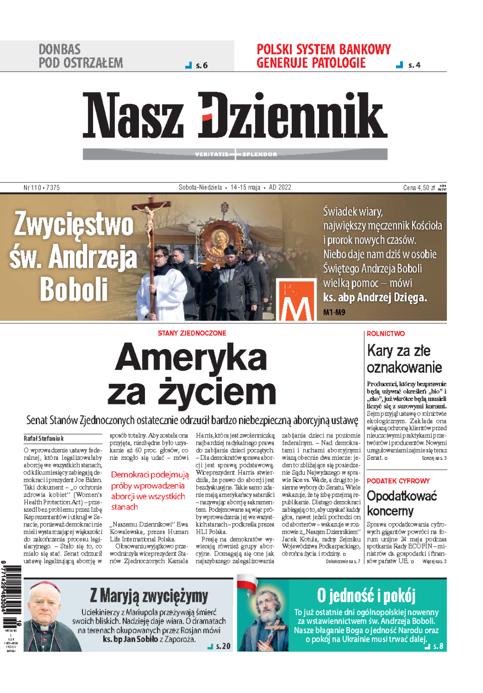Nasz Dziennik z dnia 14.05.2022 wydanie PDF