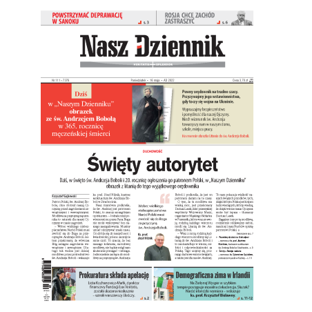 Nasz Dziennik z dnia 16.05.2022 wydanie PDF