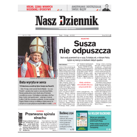 Nasz Dziennik z dnia 18.05.2022 wydanie PDF