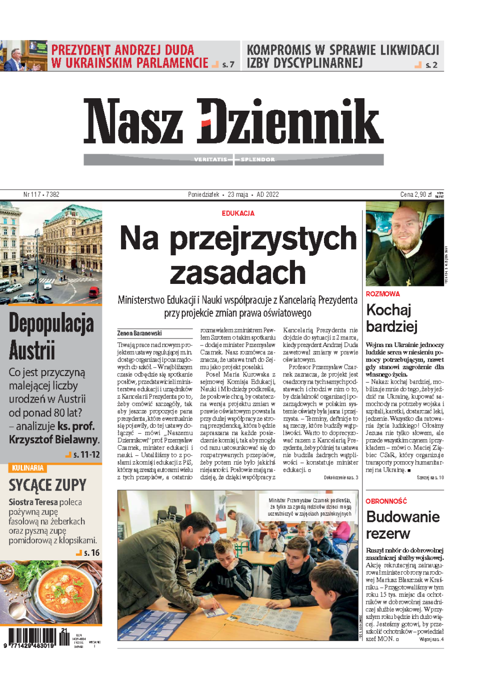 Nasz Dziennik z dnia 23.05.2022 wydanie PDF