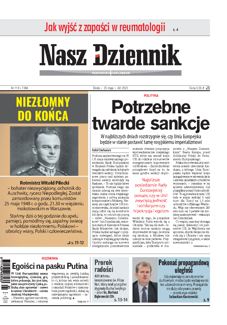 Nasz Dziennik z dnia 25.05.2022 wydanie PDF