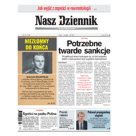 Nasz Dziennik z dnia 25.05.2022 wydanie PDF
