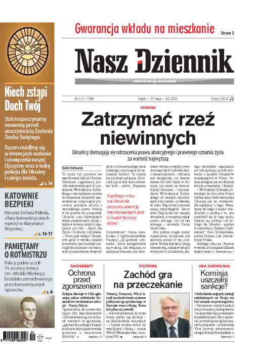 Nasz Dziennik z dnia 27.05.2022 wydanie PDF