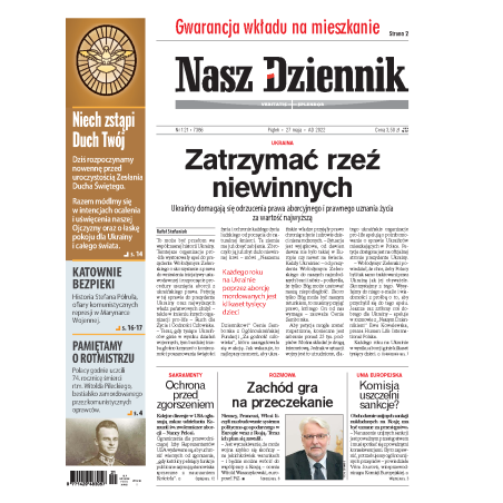 Nasz Dziennik z dnia 27.05.2022 wydanie PDF