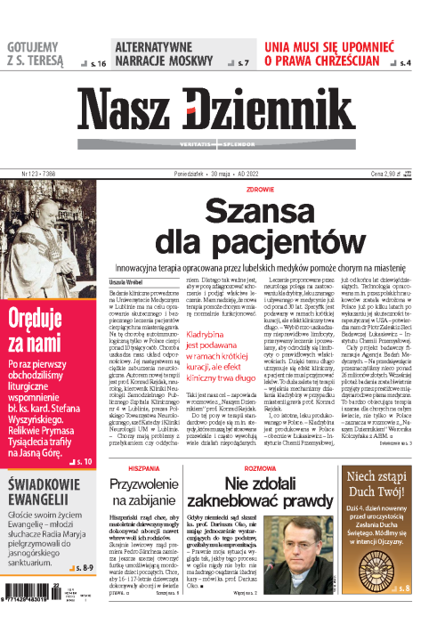 Nasz Dziennik z dnia 30.05.2022 wydanie PDF