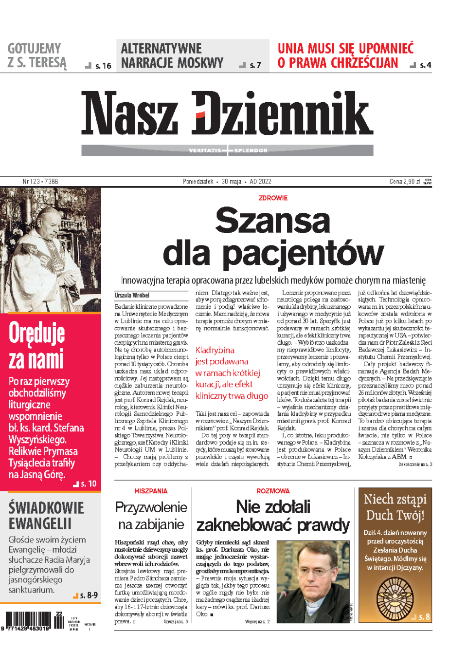 Nasz Dziennik z dnia 30.05.2022 wydanie PDF