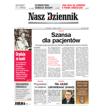 Nasz Dziennik z dnia 30.05.2022 wydanie PDF
