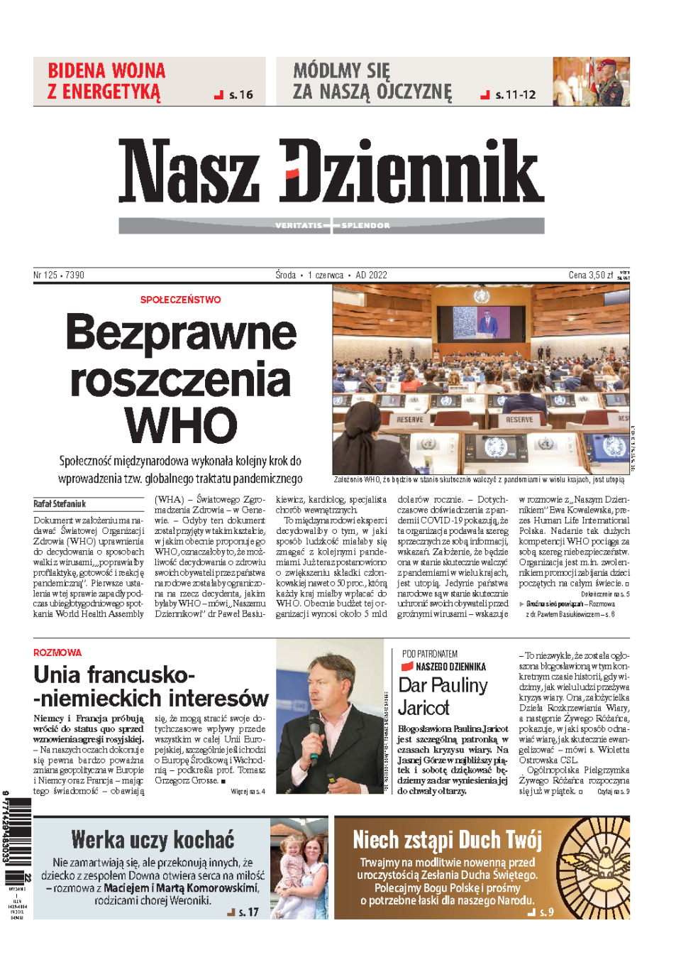 Nasz Dziennik z dnia 01.06.2022 wydanie PDF
