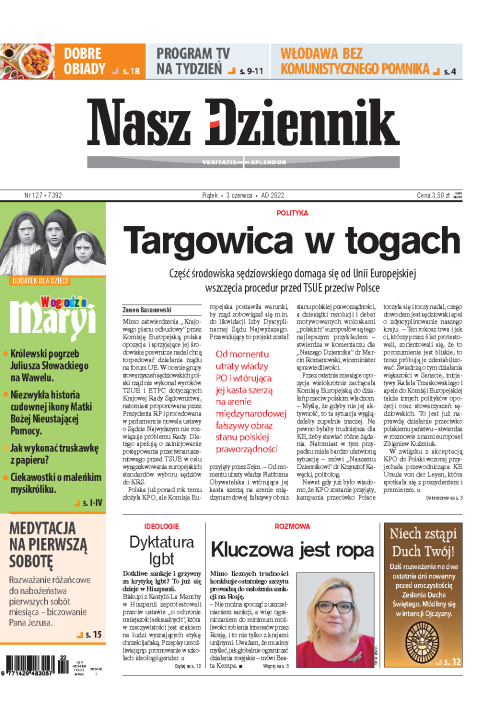Nasz Dziennik z dnia 03.06.2022 wydanie PDF