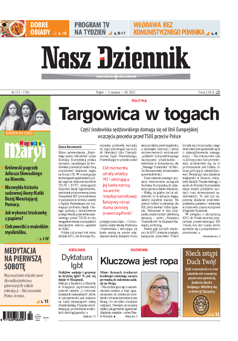 Nasz Dziennik z dnia 03.06.2022 wydanie PDF