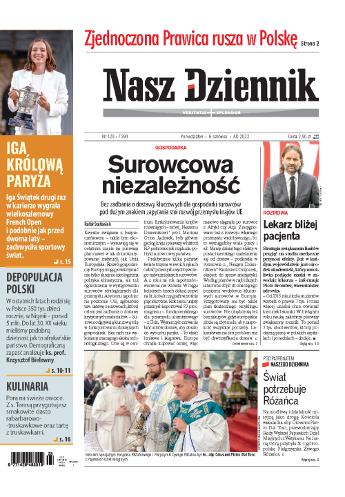 Nasz Dziennik z dnia 06.06.2022 wydanie PDF