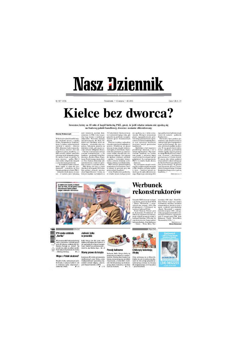 Nasz Dziennik z dnia 12.08.2013 wydanie PDF