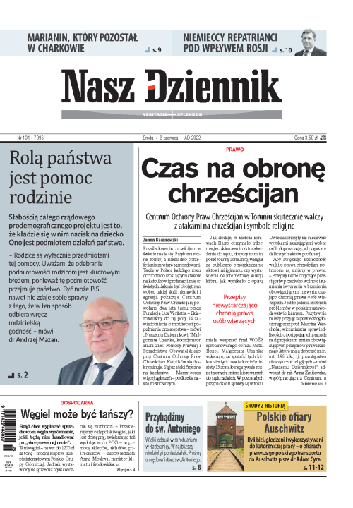 Nasz Dziennik z dnia 08.06.2022 wydanie PDF