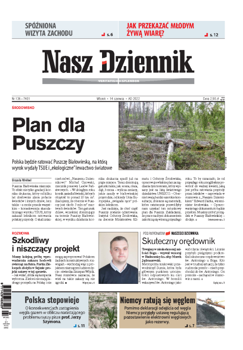 Nasz Dziennik z dnia 14.06.2022 wydanie PDF