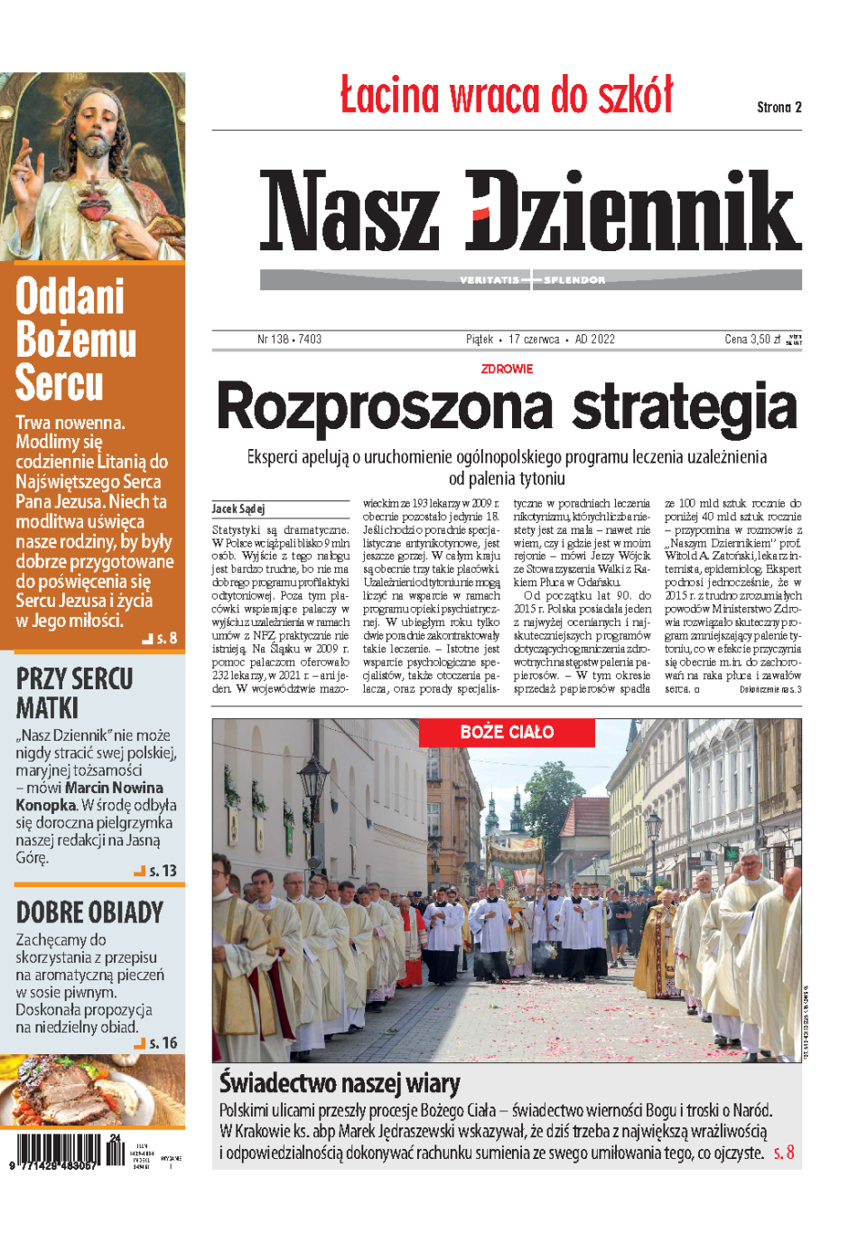 Nasz Dziennik z dnia 17.06.2022 wydanie PDF