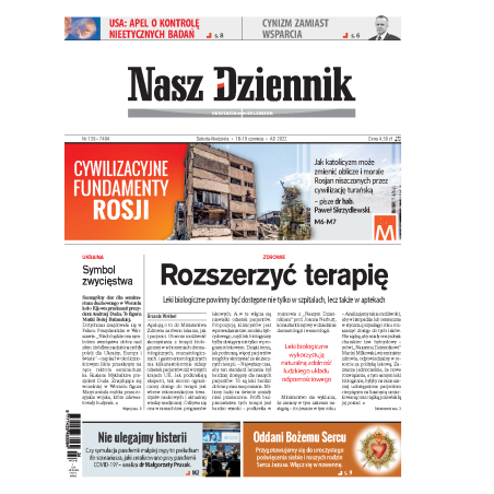 Nasz Dziennik z dnia 18.06.2022 wydanie PDF
