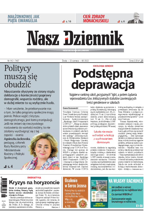 Nasz Dziennik z dnia 22.06.2022 wydanie PDF