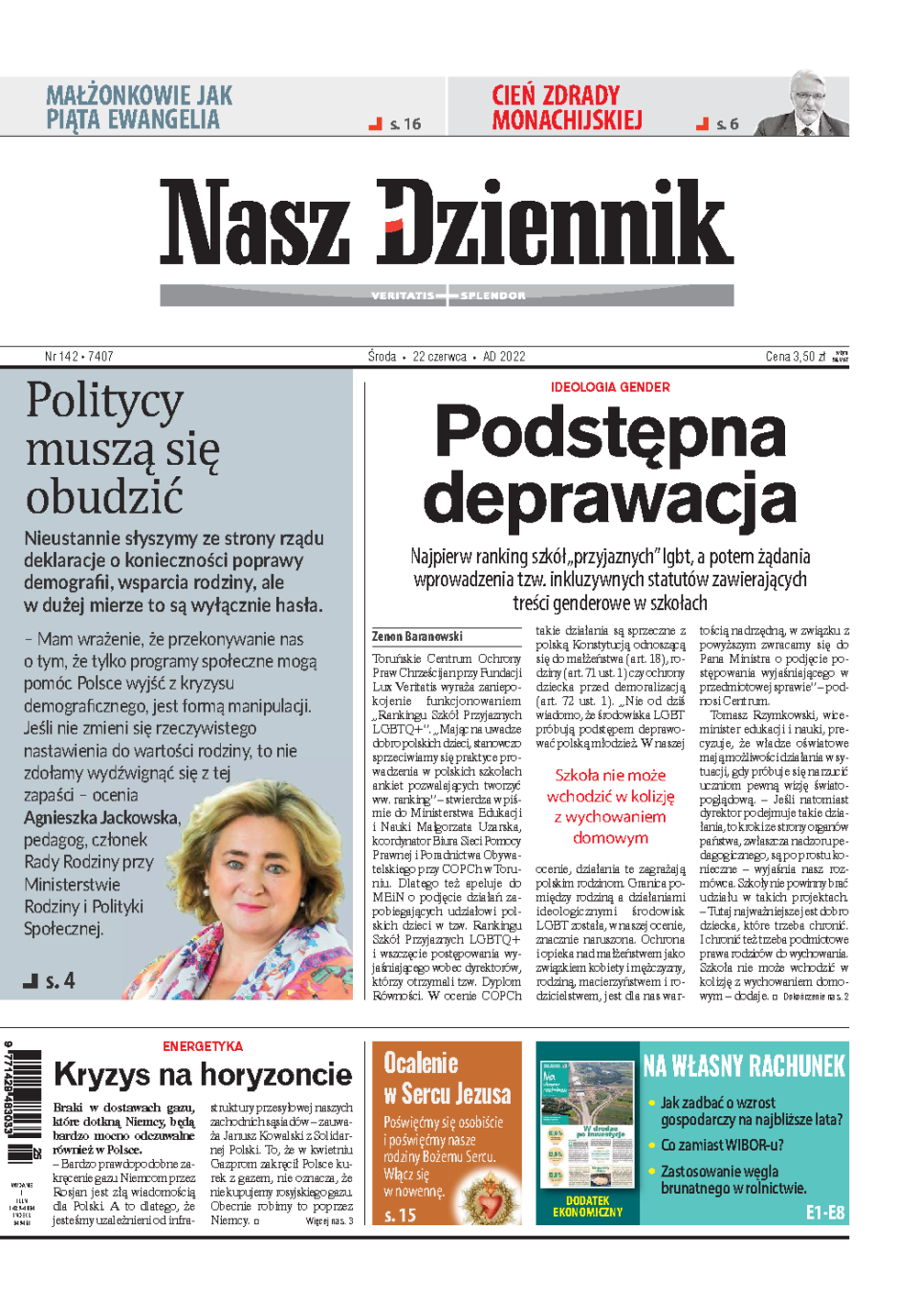 Nasz Dziennik z dnia 22.06.2022 wydanie PDF