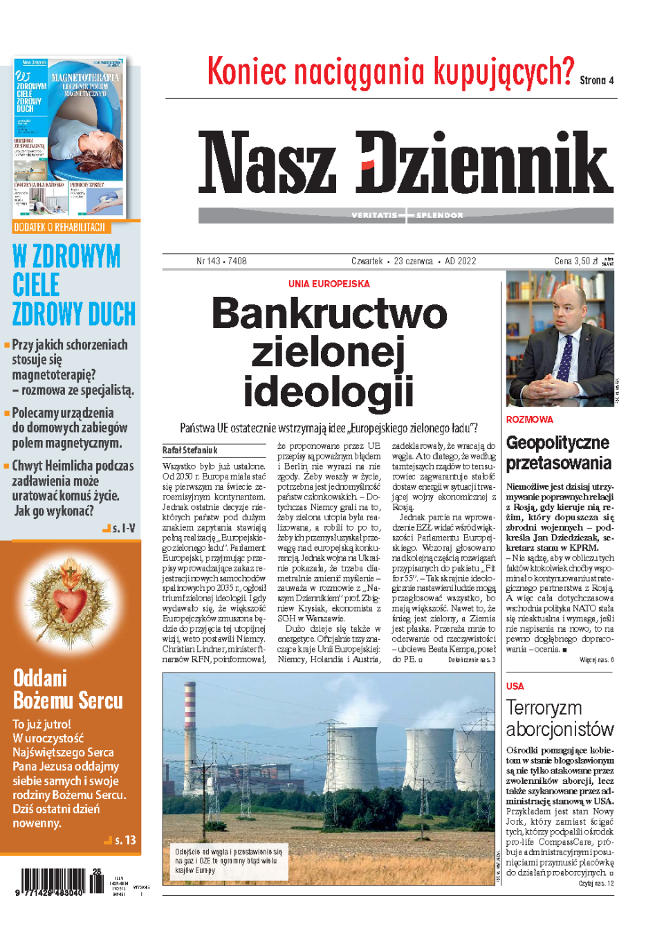 Nasz Dziennik z dnia 23.06.2022 wydanie PDF