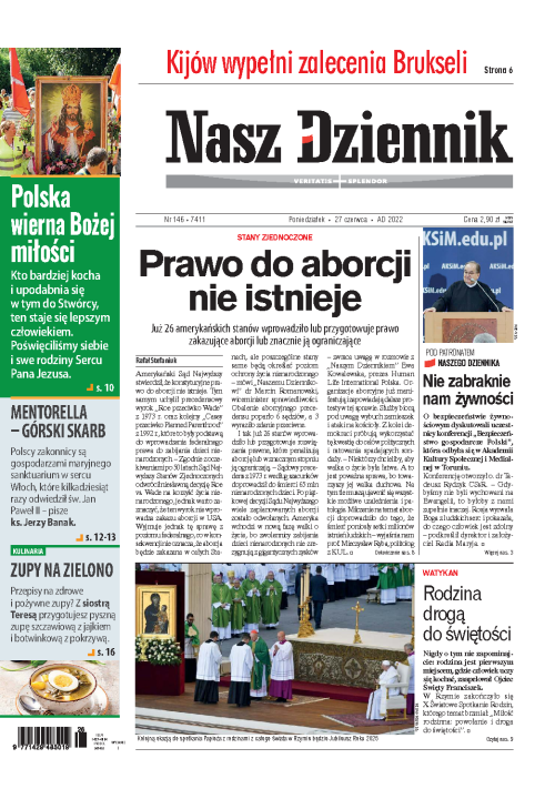 Nasz Dziennik z dnia 27.06.2022 wydanie PDF