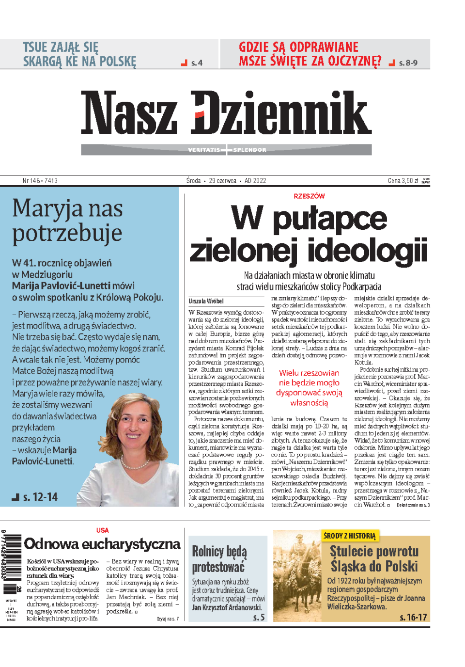 Nasz Dziennik z dnia 29.06.2022 wydanie PDF