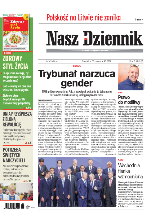 Nasz Dziennik z dnia 30.06.2022 wydanie PDF