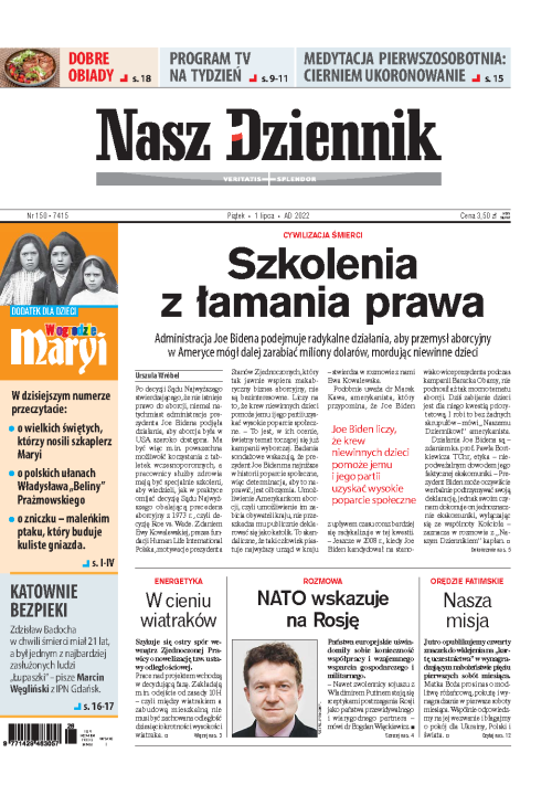 Nasz Dziennik z dnia 01.07.2022 wydanie PDF